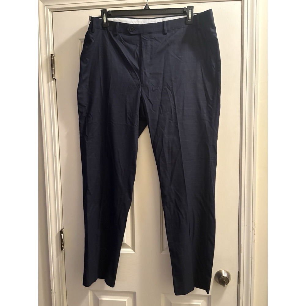 Ralph Lauren Comfort Flex Pant Navy Black Plaid 42x32 NEW NWT   Stretch